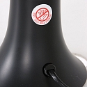 Mexlite Bordlampe VOLCAN cylindrisk, med afbryder E14 IP20, sort mat 