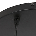 Steinhauer pendant luminaire BOLLIQUE 3 flames, round E27 IP20, black matt dimmable