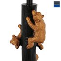 anne light & home table lamp ANIMAUX - OURSES up, with switch, without shade, with plug E27 IP20, black matt 