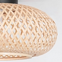 anne light & home Loftlampe MAZE E27 IP20, bambus lys d�mpbar