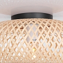 anne light & home Loftlampe MAZE E27 IP20, bambus lys d�mpbar