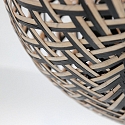 anne light & home Loftlampe MAZE E27 IP20, bambus lys, sort d�mpbar