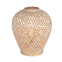 anne light & home Bordlampe MAZE med afbryder E27 IP20, bambus lys 