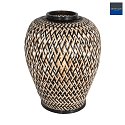 anne light & home table lamp MAZE with switch E27 IP20, bamboo light, black 