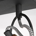 Mexlite V�g- og Loftlampe NOV� 2-flammer, justerbar E14 IP20, sort mat d�mpbar
