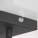 Mexlite V�g- og Loftlampe NOV� 2-flammer, justerbar E14 IP20, sort mat d�mpbar