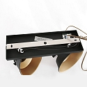 Mexlite V�g- og Loftlampe NOV� 2-flammer, justerbar E14 IP20, sort mat d�mpbar