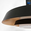 anne light & home pendant luminaire FLINTER 1 flame, direct / indirect, conical E27 IP20, black matt dimmable