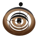 anne light & home Pendel FLINTER 1-flamme, cylindrisk, direkte / indirekte E27 IP20, sort mat d�mpbar