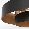 anne light & home Pendel FLINTER 1-flamme, cylindrisk, direkte / indirekte E27 IP20, sort mat d�mpbar