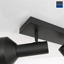 anne light & home wall and ceiling luminaire BUNDLE 2 flames, adjustable E27 IP20, black matt dimmable