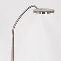 Mexlite Standerlampe PLATU med fleksibel arm, med touch-d�mper IP20, st�l d�mpbar