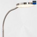 Mexlite floor lamp PLATU with flex arm, with touch dimmer IP20, steel dimmable
