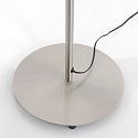 Mexlite Standerlampe PLATU med fleksibel arm, med touch-d�mper IP20, st�l d�mpbar