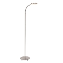 Mexlite Standerlampe PLATU med fleksibel arm, med touch-d�mper IP20, st�l d�mpbar