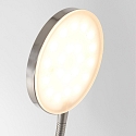 Mexlite Standerlampe PLATU med fleksibel arm, med touch-d�mper IP20, st�l d�mpbar