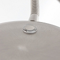 Mexlite Standerlampe PLATU med fleksibel arm, med touch-d�mper IP20, st�l d�mpbar