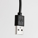 Steinhauer Bordlampe ANCILLA up / down, med USB tilslutning, med batteri, med touch-d�mper IP54, sort mat d�mpbar