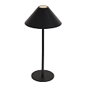 Steinhauer Bordlampe ANCILLA up / down, med USB tilslutning, med batteri, med touch-d�mper IP54, sort mat d�mpbar