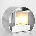 wall luminaire MURO up / down, round, adjustable G9 IP20, steel brushed dimmable