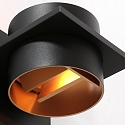 Steinhauer wall luminaire MURO up / down, square, cylindrical, adjustable G9 IP20, black matt dimmable