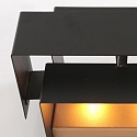 Steinhauer wall luminaire MURO 2-fold, square, direct / indirect G9 IP20, black matt dimmable