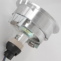 recessed luminaire P�LITE SPOT round, rigid, set back GU10 IP20, steel brushed dimmable