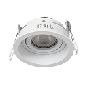 Indbygningslampe P�LITE SPOT rund, stiv, g� tilbage GU10 IP20, hvid mat d�mpbar