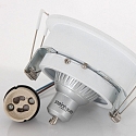 Steinhauer recessed luminaire P�LITE SPOT round, rigid, set back GU10 IP20, white matt dimmable