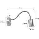wall luminaire UPROUND 1 flame GU10 IP20, steel 
