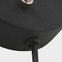Mexlite wall luminaire UPROUND 1 flame GU10 IP20, black 