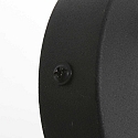Mexlite wall luminaire UPROUND 1 flame GU10 IP20, black 