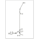 Standerlampe DAPHNE 1-flamme IP20, st�l d�mpbar