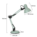 Mexlite Bordlampe STUDY vipbar E27 IP20, gr�n