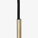 Steinhauer pendant luminaire BOLLIQUE round E27 IP20, amber, brass, black dimmable