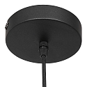 Steinhauer pendant luminaire BOLLIQUE round E27 IP20, amber, brass, black dimmable