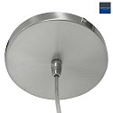 Steinhauer pendant luminaire SPARKLED LIGHT without shade E27 IP20, steel brushed dimmable