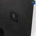 Mexlite wall luminaire UPROUND 1 flame GU10 IP20, black 