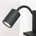 Mexlite V�glampe UPROUND 1-flamme GU10 IP20, sort 