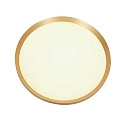 Steinhauer ceiling luminaire FLADY up / down IP20, gold dimmable