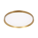 Steinhauer ceiling luminaire FLADY up / down IP20, gold dimmable