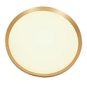 Steinhauer ceiling luminaire FLADY up / down IP20, gold dimmable