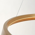 Steinhauer pendant luminaire RINGLUX IP20, gold dimmable