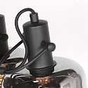 Steinhauer wall luminaire GLASLIC 2 flames, swivelling, rotatable E27 IP20, black dimmable