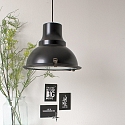 Steinhauer Steinhauer Pendant luminaire PARADE, 1 flame, metal, black