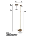 Mexlite Mexlite Standerlampe KARL, 1-flamme, st�l
