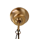 Steinhauer Steinhauer Pendant luminaire PIMPERNEL, 2 flames, glass, bronze