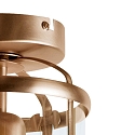 Steinhauer Steinhauer Ceiling luminaire PIMPERNEL, 1 flame, glass, bronze