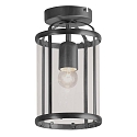 ceiling luminaire PIMPERNEL E27 IP20, black dimmable
