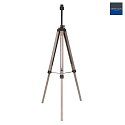 Mexlite floor lamp TRIEK 1 flame, with switch, with shade E27 IP20, wood, antique 